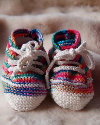scarpine neonato fatte a mano