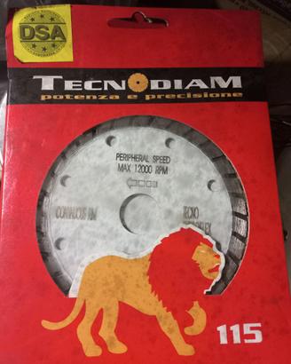 Disco diamantato ex tecnodiam 115 per cemento