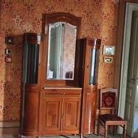 Consolle da salotto con specchiera, stile liberty