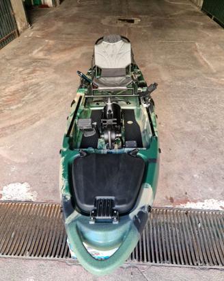 Kayak Bigmama Bull 320 a pedali con elica e ruote