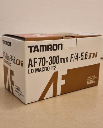 Tamron 70-300mm F/4-5.6 Di LD Macro 1:2 per Nikon