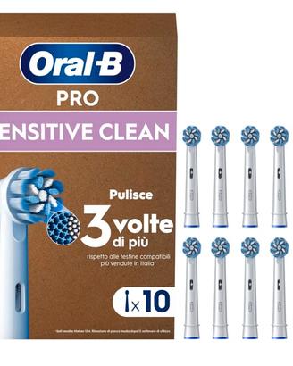Oral-B Testine di Ricambio Sensitive Clean x10