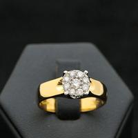 ANELLO DEA IN ORO GIALLO 18 KT  BRILLANTI 0.64 CT