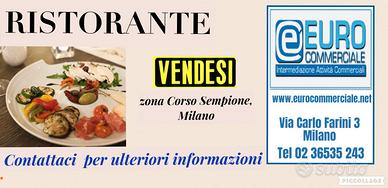 032/24 RISTORANTE di mq 90 in zona Corso Sempione,