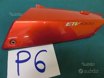 Fianco posteriore sinistro rosso aprilia caponord