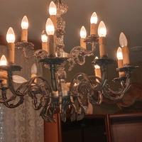 Lampadario sala in peltro