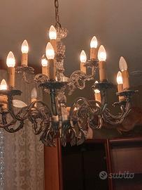 Lampadario sala in peltro