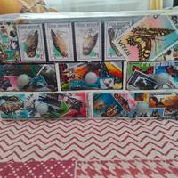 Portagioie ARTIGIANALE in decoupage francobolli 