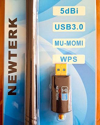 Adattatore USB WiFi AC1200 Dual Band NEWTERK – USB