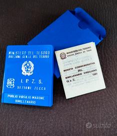 500 lire –  anniversario della morte di Virgilio