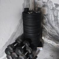 attrezzature pesi crossfit palestra 