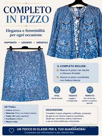 Tailleur in pizzo CAMOMILLA