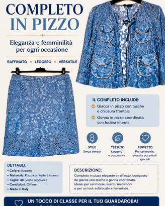 Tailleur in pizzo CAMOMILLA