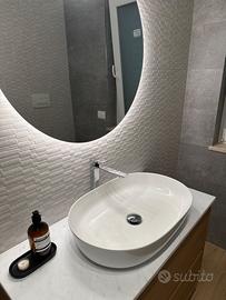 set miscelatori lavabo alto +bidet+set doccia