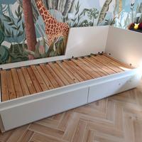 lettino con cassettoni