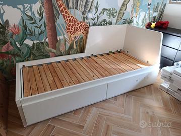 lettino con cassettoni