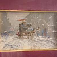 Giuseppe Solenghi quadro antico dipinto 800 Milano
