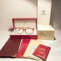 Cartier occhiali JASPÉ MIEL DORÉ vintage N.O.S