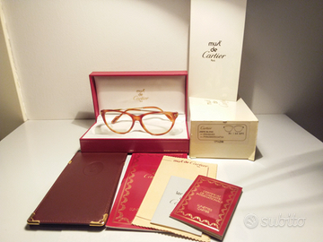 Cartier occhiali JASPÉ MIEL DORÉ vintage N.O.S