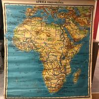 Cartina Africa scolastica 1970