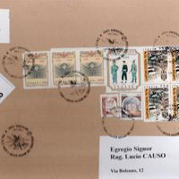 Racolta di francobolli annullati