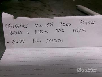 Biella+pistone mercedes 2.0 cdi 2020