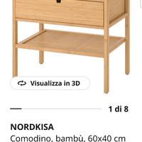Comodino Nordiska Ikea 