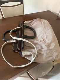 Borsa Numero 10 Artigianale Pelle e Camoscio