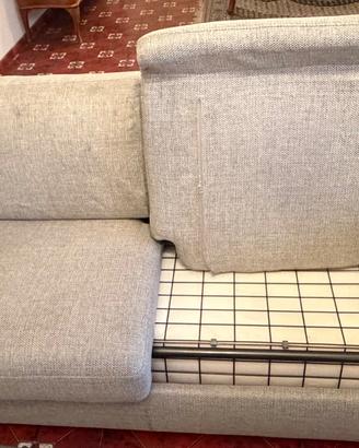 Divano letto Poltronesofà 2 posti +topper aggiunto