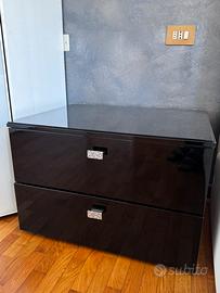 Comodini nero lucido