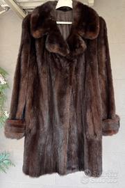 Pelliccia visone marrone
