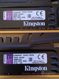 RAM DDR3 2x4gb Kingston hyper x 2400 cl11