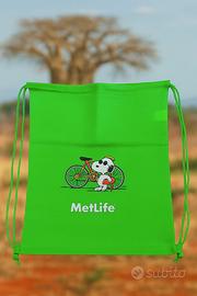 Zainetto verde con Snoopy – Nuovo Zainetto