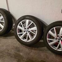 Cerchi 17 audi + gomme termiche 215 55 r17