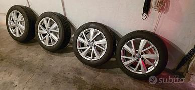 Cerchi 17 audi + gomme termiche 215 55 r17
