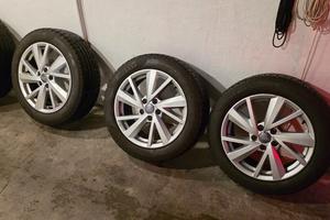 Cerchi 17 audi + gomme termiche 215 55 r17
