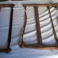 Seghe per falegname antiche e Trapani a mano