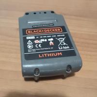 Batteria BLACK+DECKER 18V 2.0Ah Li-ion
