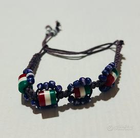 🇮🇹 Bracciale Artigianale – Bandiere Italia