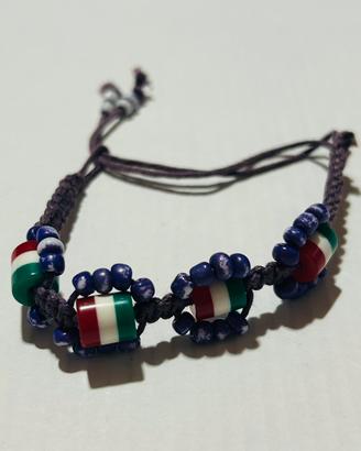 🇮🇹 Bracciale Artigianale – Bandiere Italia