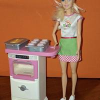 barbie con forno muffin e torta