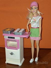 barbie con forno muffin e torta