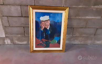 Quadro ad olio, copia dottor Gachet, 50x70