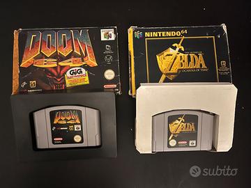 Nintendo 64 Zelda Ocarina of Time + Doom 64 PAL