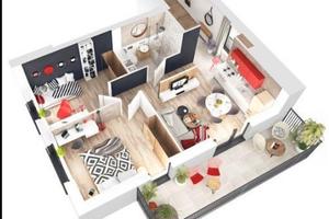 Trilocale a Caslino D'Erba con balcone libero ora