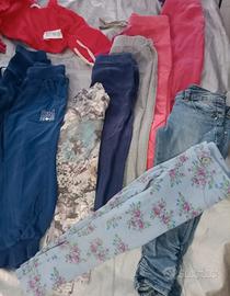 Lotto vestiti autunno bambina 4 anni 16 pezzi 