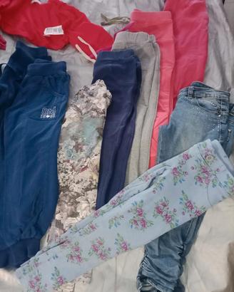 Lotto vestiti autunno bambina 4 anni 16 pezzi 