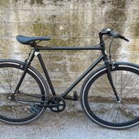 Bici da uomo Custom Dafne Fixed Nero opaco