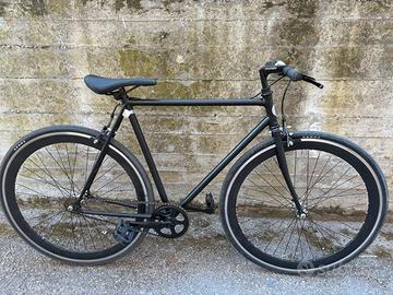 Bici da uomo Custom Dafne Fixed Nero opaco