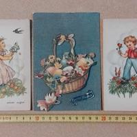 VECCHIE CARTOLINE DI AUGURI ANNI 50 / 60 VINTAGE 